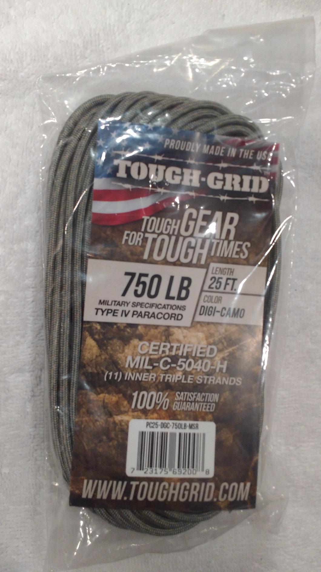 TOUGH-GRID 750 Paracord, 100% Nylon, Made in USA, Type IV Mil-Spec Cord customer photo 2