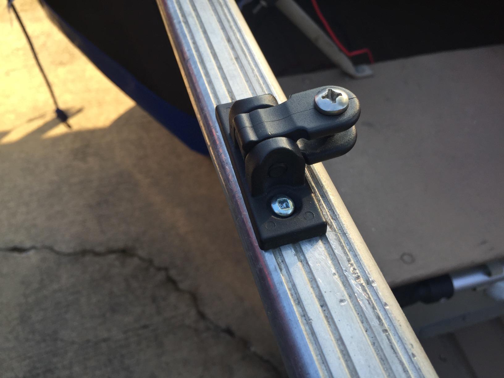 Northwest Tarp & Canvas 180 Degree Bimini Universal Deck Hinge, Black Nylon, 1 Pair customer photo 2