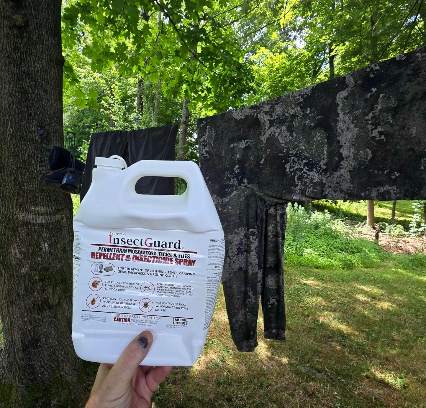 InsectGuard Permethrin Mosquitoes, Ticks and Flies Repellent & Insecticide Spray Quart (32oz) customer photo 2