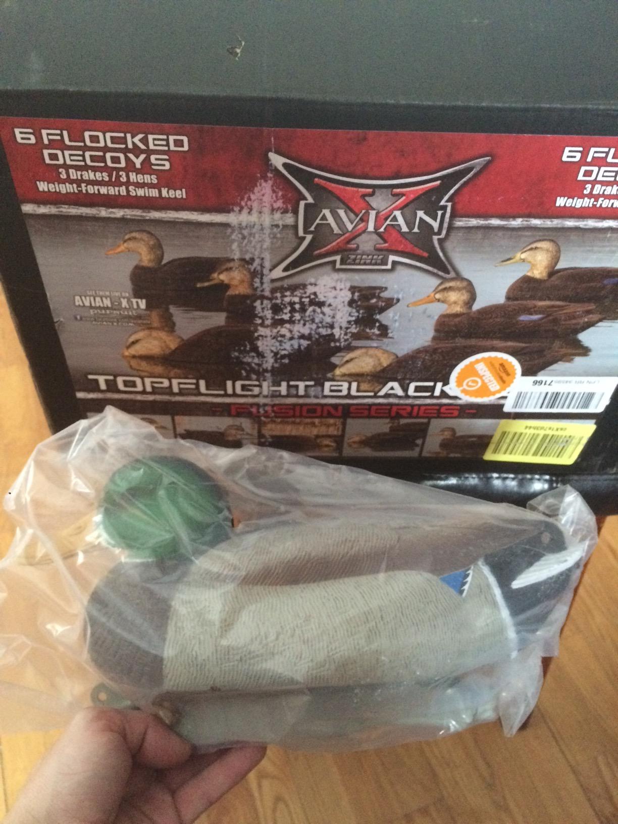 Avian-X Topflight Realistic Duck Decoy Sets with Flocked Bodies, 6 Unique Postures, Weight Forward Swim Keel, & Durable No Flake Finish customer photo 1