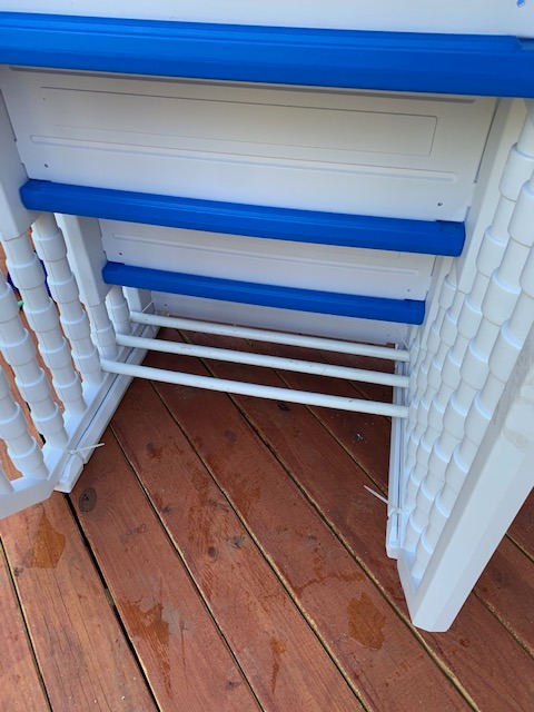 Aqua Select Everest in Pool Steps | White with Blue Steps customer photo 2