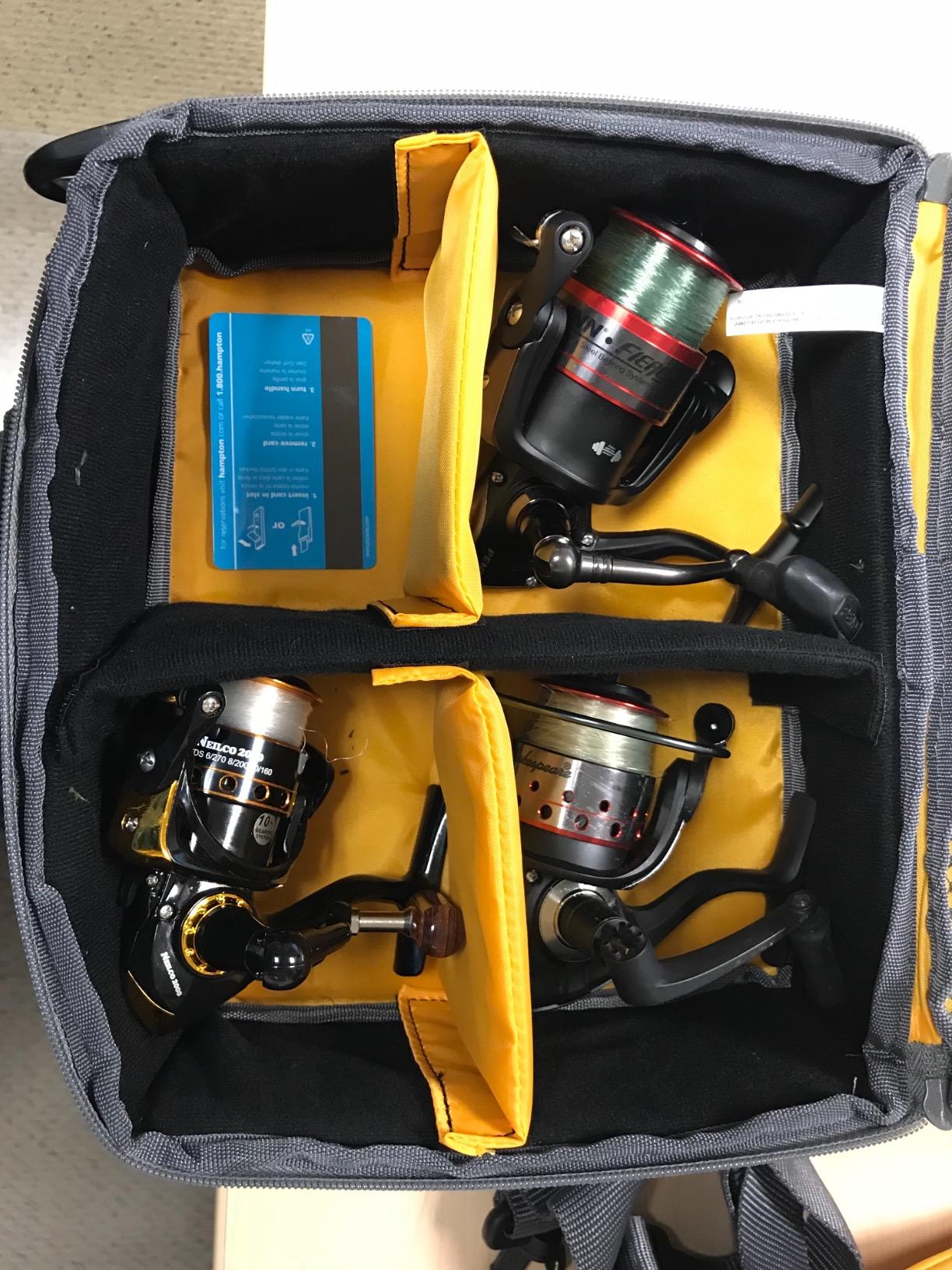 Allen Company Spring Creek Fishing Reel and Gear Bag - Portable Organizer - Holds up to 10 Fly Reels or 6 Spinning Reels - Green customer photo 2