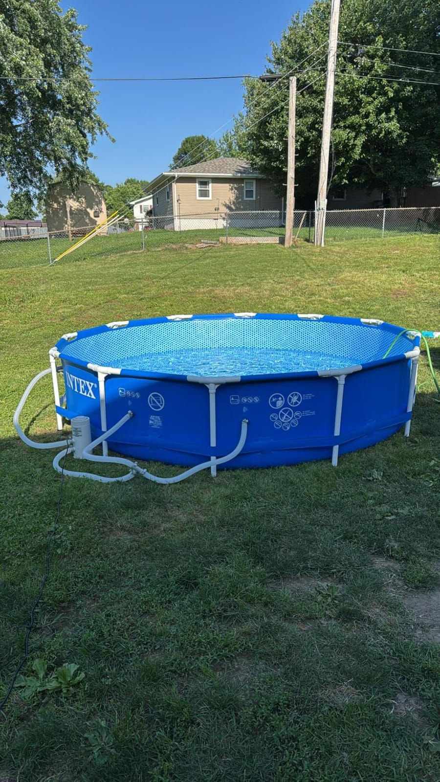 INTEX Metal Frame 12ft x 30in Round Above Ground Swimming Pool Set w/Pump customer photo 1