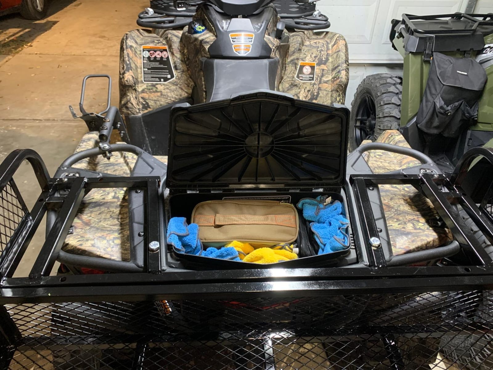 Rear ATV Cargo Carrier Basket, 150 lb Capacity, Titan Ramps customer photo 1