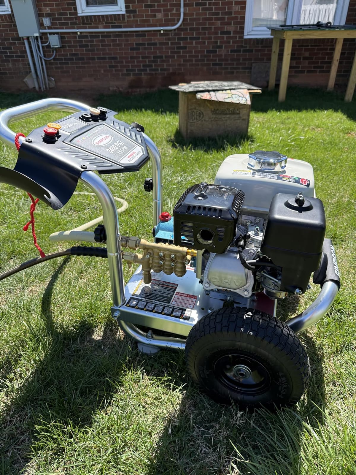 Simpson Cleaning 3400 PSI Gas Pressure Washer, 2.5 GPM Power Washer for Commercial Use, Honda GX200 Engine, 25-Foot Hose, Aluminum Series, 49-State (ALH3228-S) customer photo 2