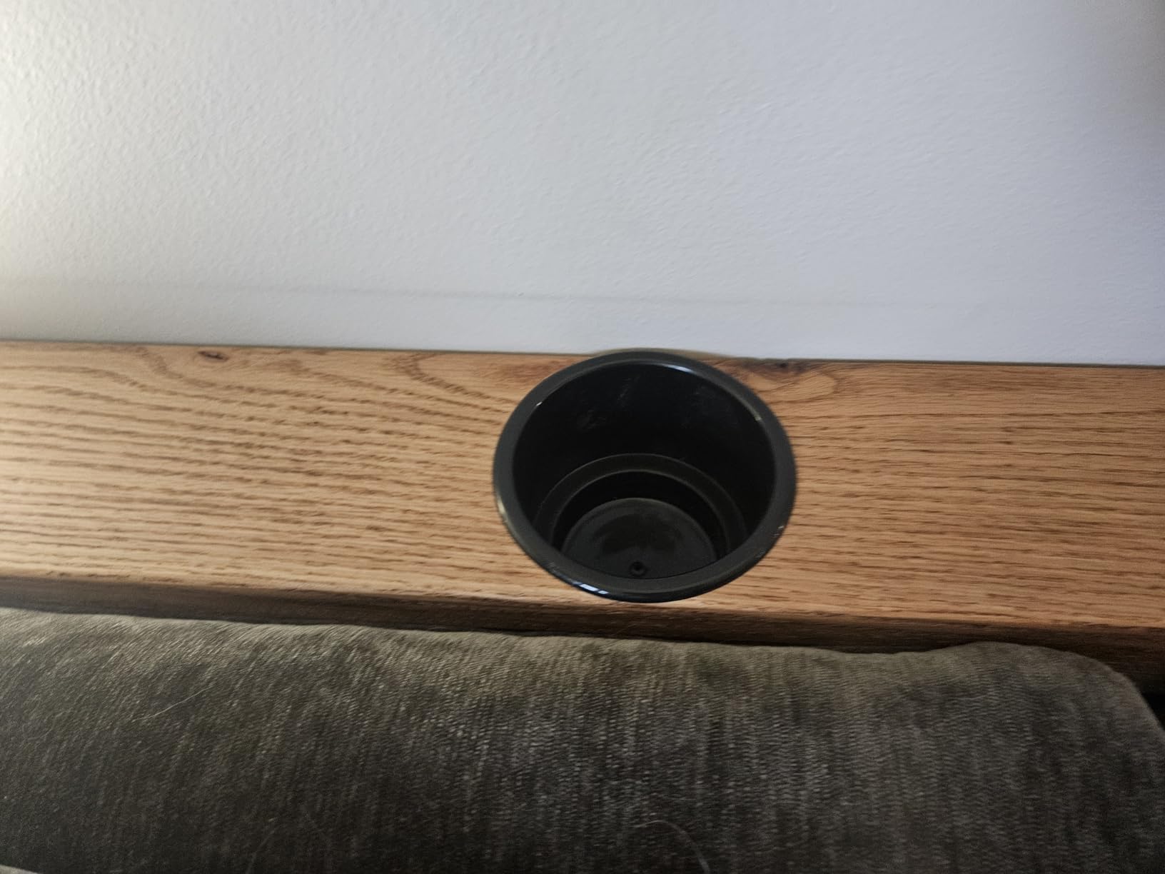 (Set of 4) Amarine-Made Black Recessed Drop in Plastic Cup Drink Can Holder with Drain for Boat Car Marine RV - Black customer photo 1