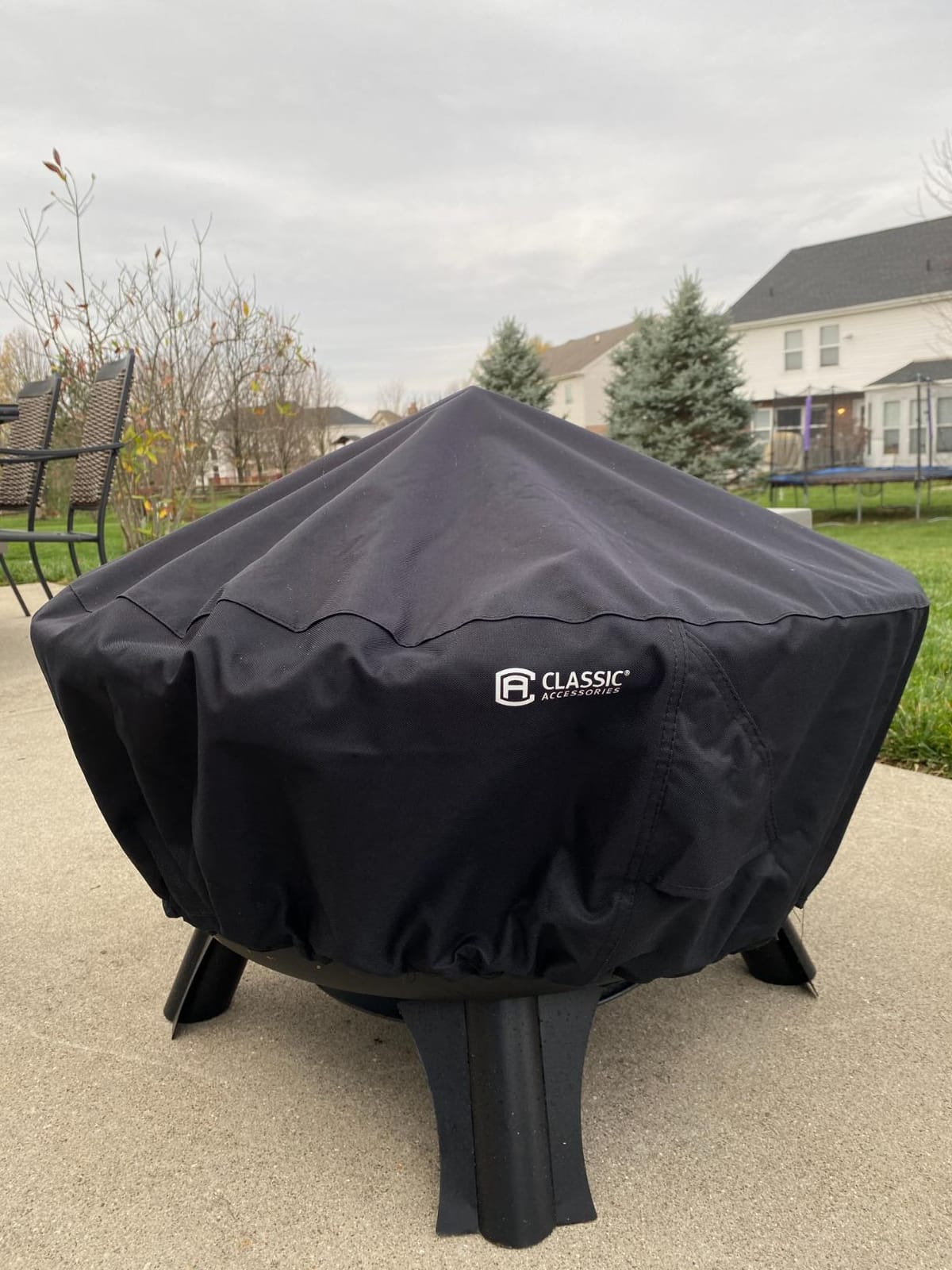 Classic Accessories Water-Resistant 36 Inch Round Fire Pit Cover, Patio Furniture Covers customer photo 2