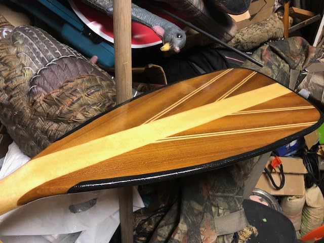 BENDING BRANCHES Java 11 Wood Canoe Paddle - 18-Laminate Basswood Shaft, Hardwood Blade with Fiberglass Wrap and Rockgard Protection, 11° Bent Shaft, Classic Palm Grip customer photo 2