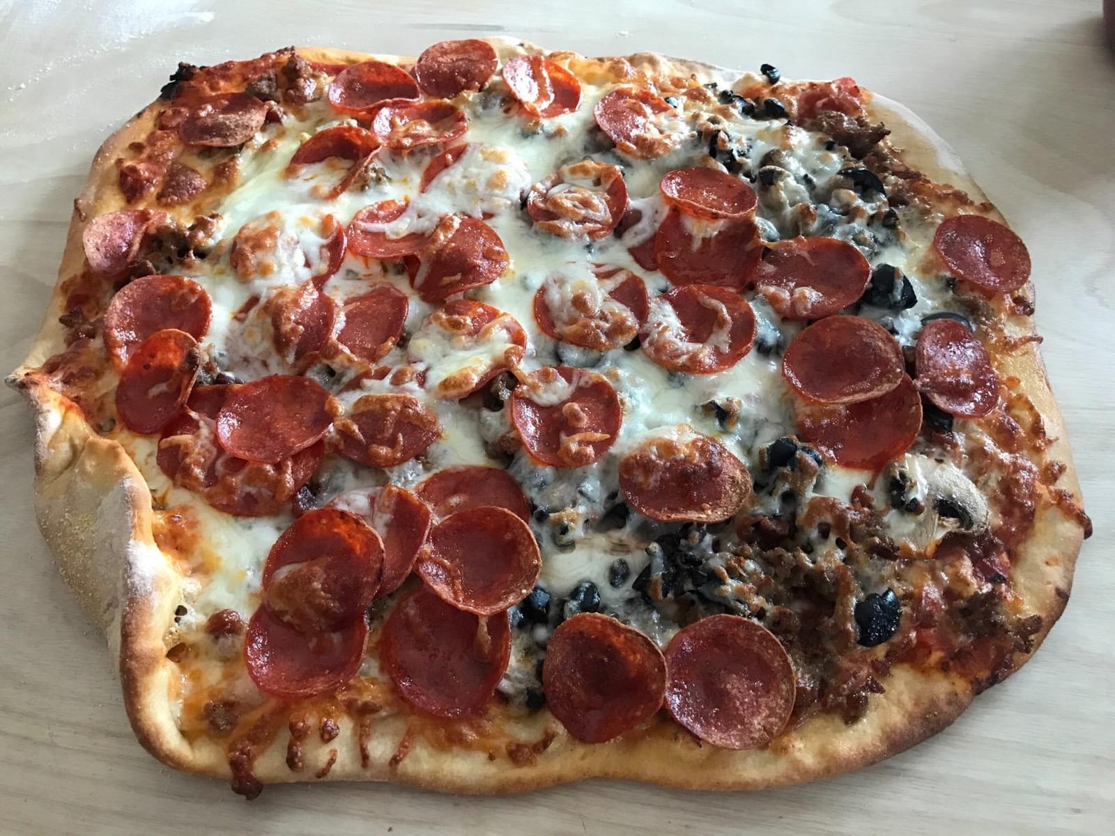 Large Pizza Stone for Oven and Grill – 15 x 12 inch Rectangular Pizza Stone customer photo 1