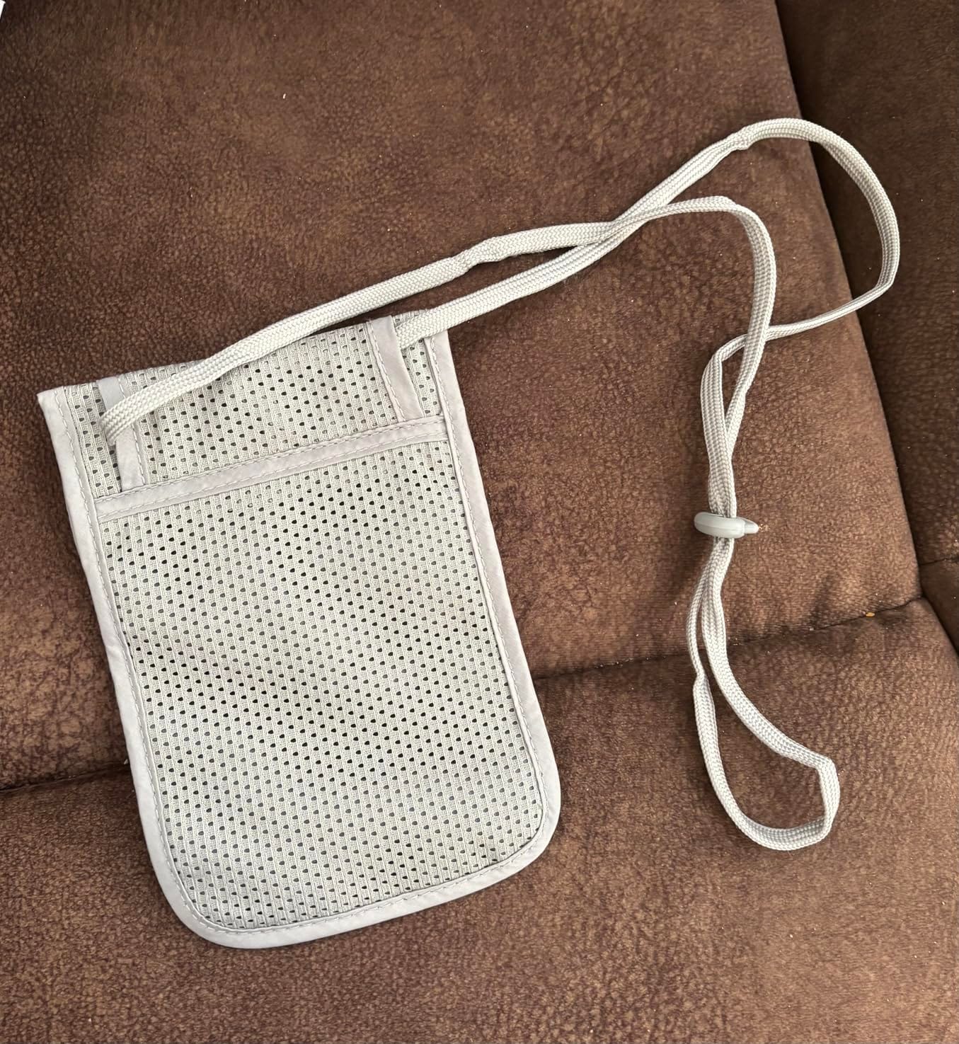 Travelon Rfid Blocking Undergarment Neck Pouch Travel Wallet, Gray, One Size customer photo 1