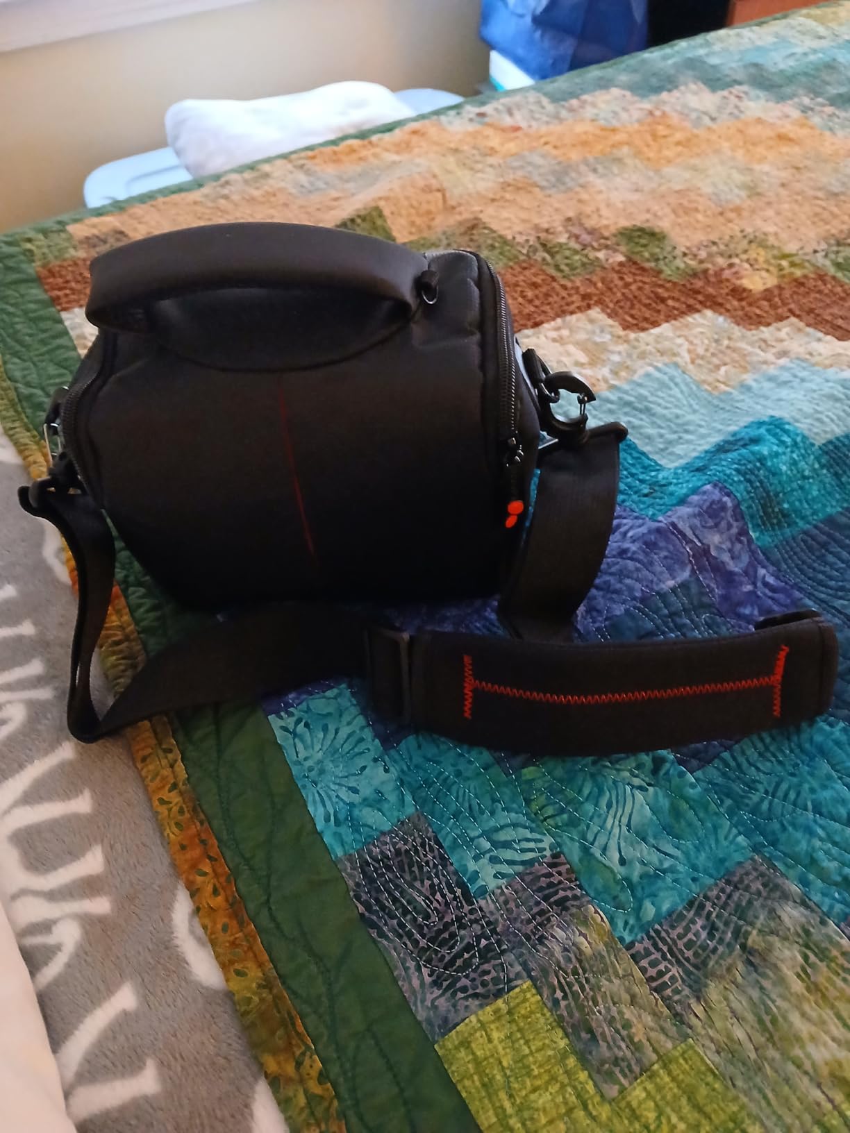 Waterproof Crossbody Camera Bag for Canon Nikon Sony DSLR Mirrorless Camera | Anti-shock Compact Camera bag for Sony a6000, Canon Powershot SX540 SX60 M5, Nikon Coolpix L340 B500 B700 L840 Digital Cameras customer photo 1