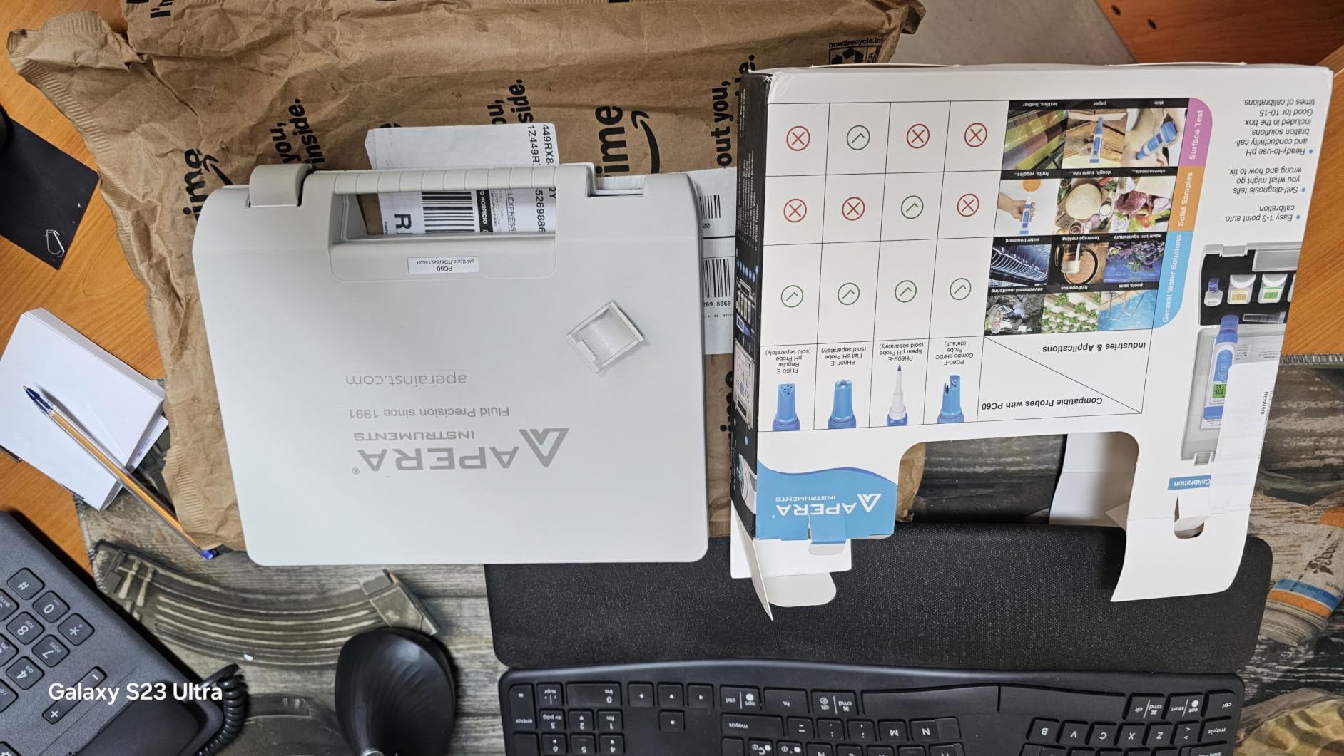 APERA INSTRUMENTS AI316 Premium Series PC60 5-in-1 Waterproof pH/EC (Conductivity) /TDS (ppm) /Salinity (ppt) /Temp. Multi-Parameter Pocket Tester Kit customer photo 2