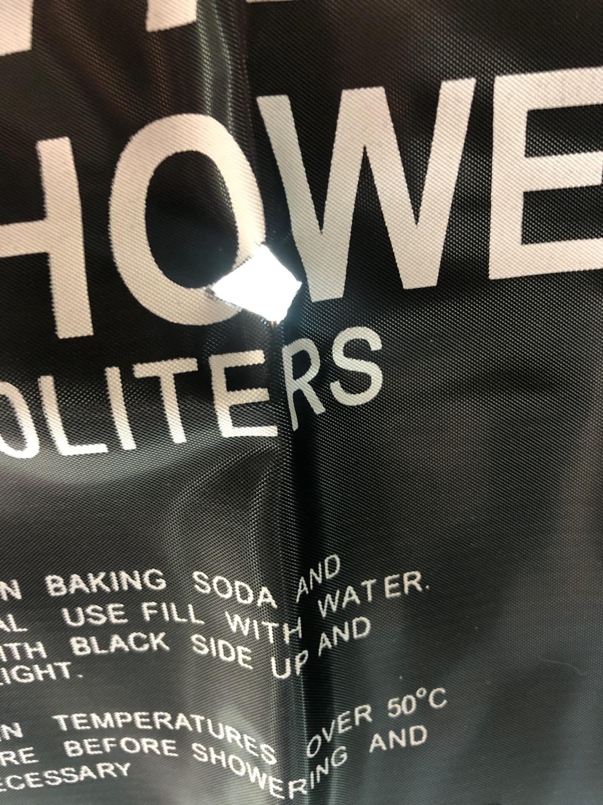 Solar Shower Bag, 5 gallons/20L Solar Heating Camping Shower Bag Temperature Indicator Hot Water 45°C Hiking Climbing C1004 customer photo 2