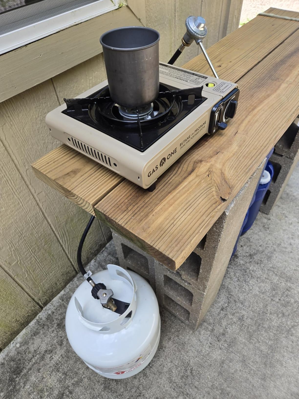 Gas One GS-3400P Propane or Butane Stove Dual Fuel Stove Portable Camping Stove - Patented - with Carrying Case Great for Emergency Preparedness Kit customer photo 2