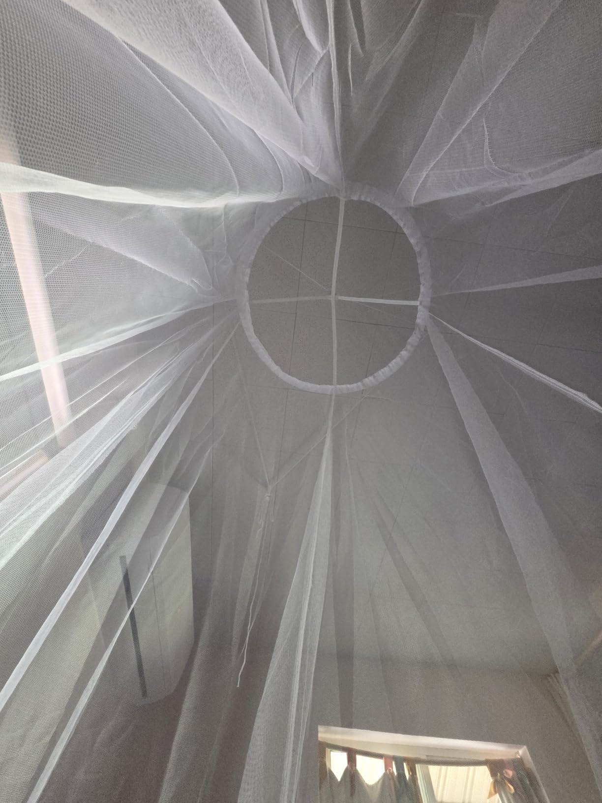 Mosquito Net for Queen & King-Size Bed - Fully Enclosed Bed Canopy | Insect Netting for Travel & Decoration - Includes Bag & Adhesive Ceiling Hooks customer photo 2