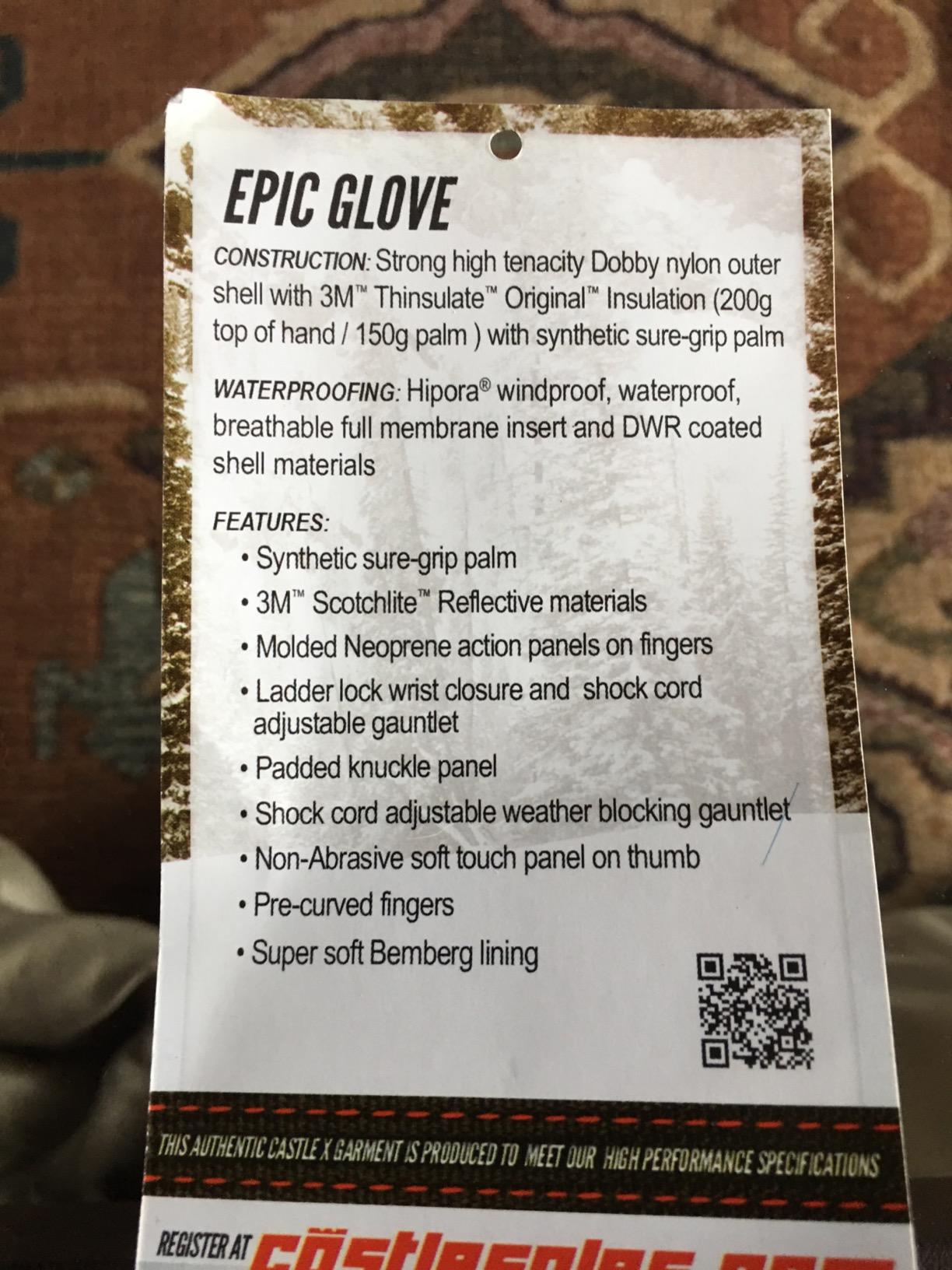 Castle X Epic-G1 Mens Snowmobile Gloves - Gray customer photo 1