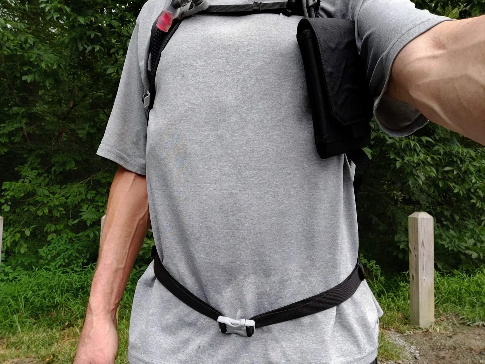 Phone Holster with Clip - Hook Loop Nylon Cellphone Holster Compact Pouch, Backpack Shoulder Strap Accessory - Multifunctional StrapPack Pouches for Hikers, Travelers & Commuters customer photo 2