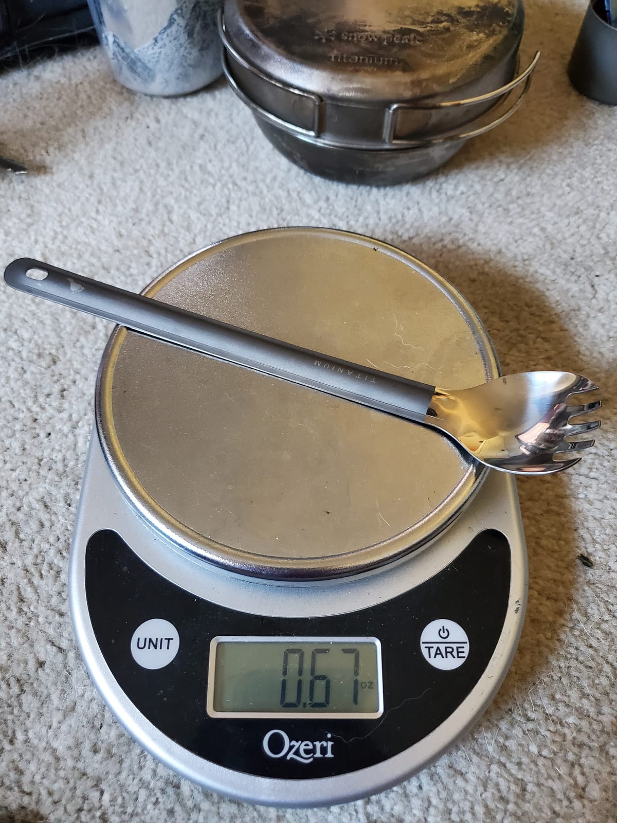 TOAKS Titanium Long Handle Spork with Polished Bowl customer photo 2
