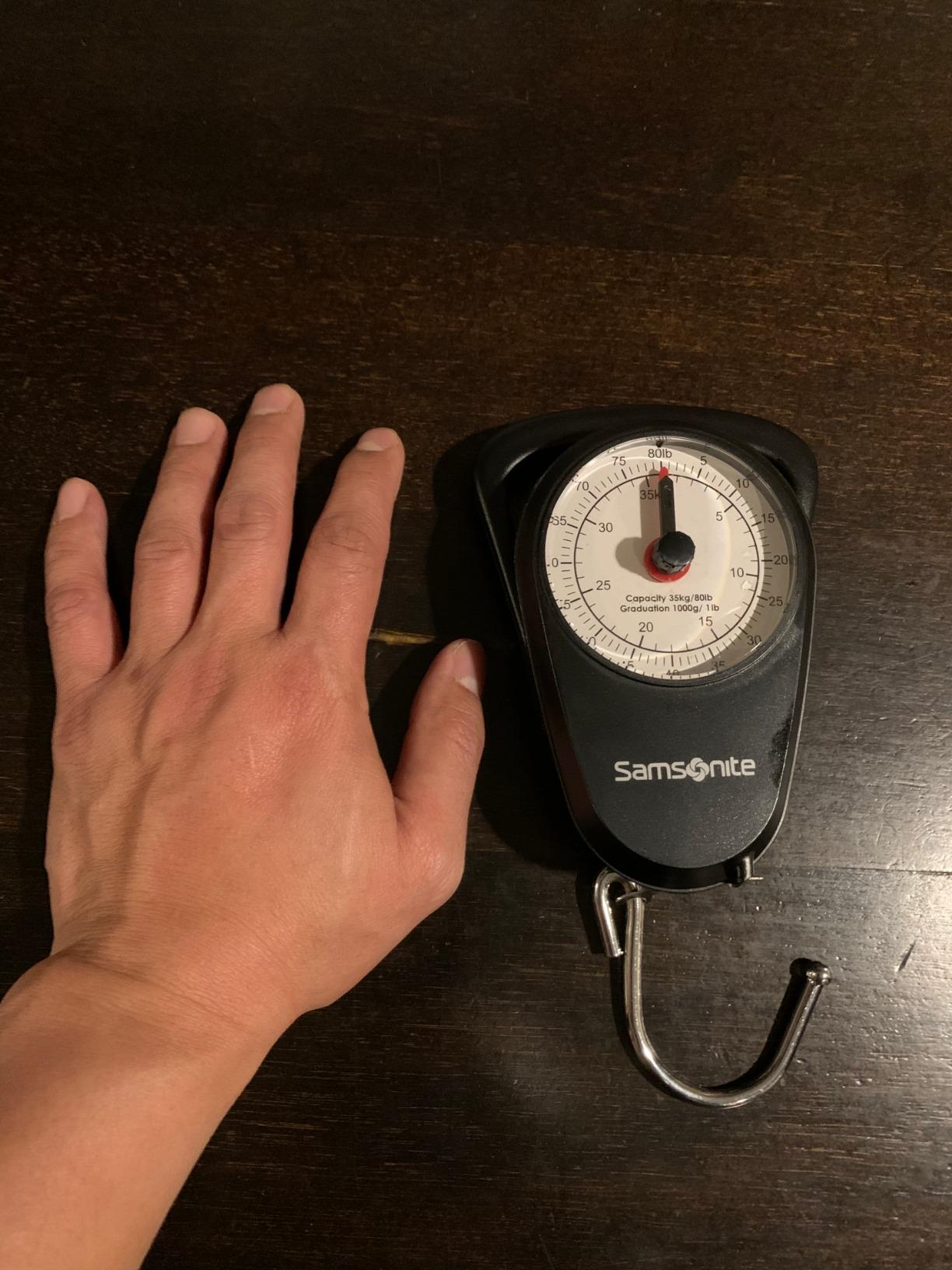 Samsonite Manual Luggage Scale, Black, One Size customer photo 2