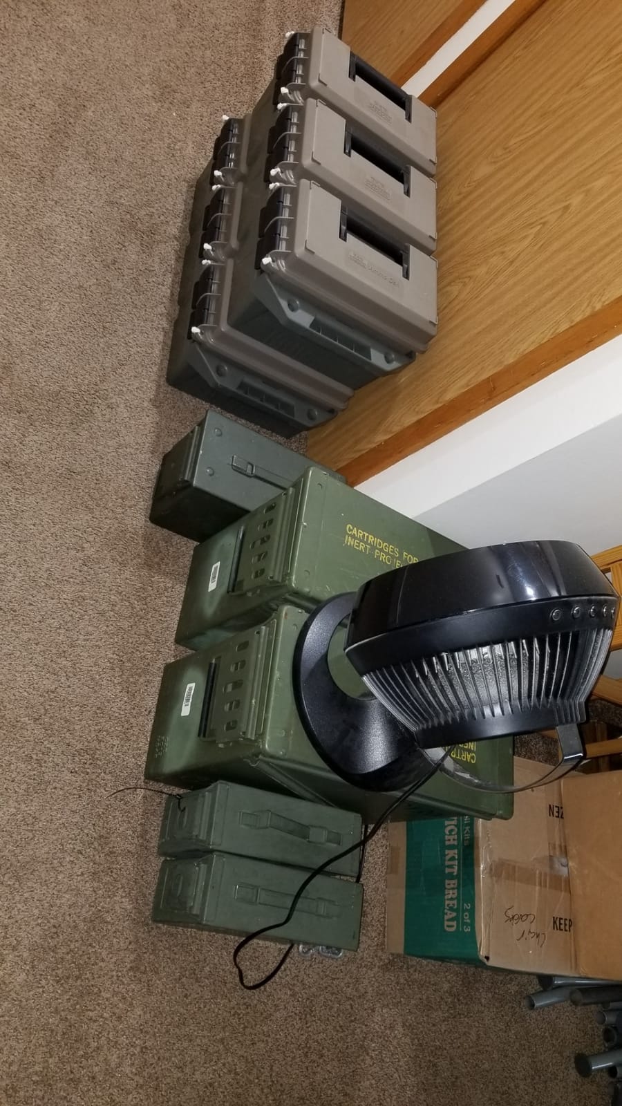 MTM AC4C 4-Can Ammo Crate, 30 Caliber, Dark Earth/Army Green | Convenient size, Stackable, Easy Carry and Transport of 30 Caliber Ammo, Rugged Tactical Carrying Crate, USA Made customer photo 2