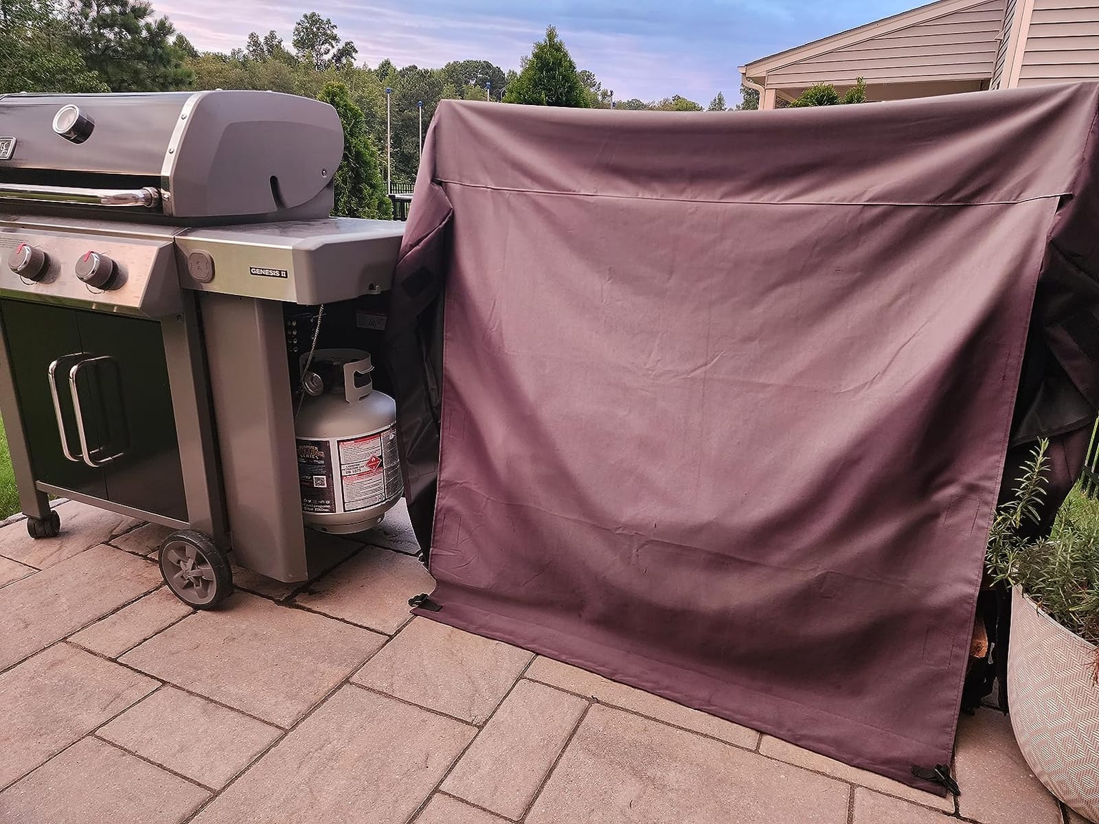 Heavy Duty Log Rack Cover - 4 Feet - Panther Series - Black customer photo 2