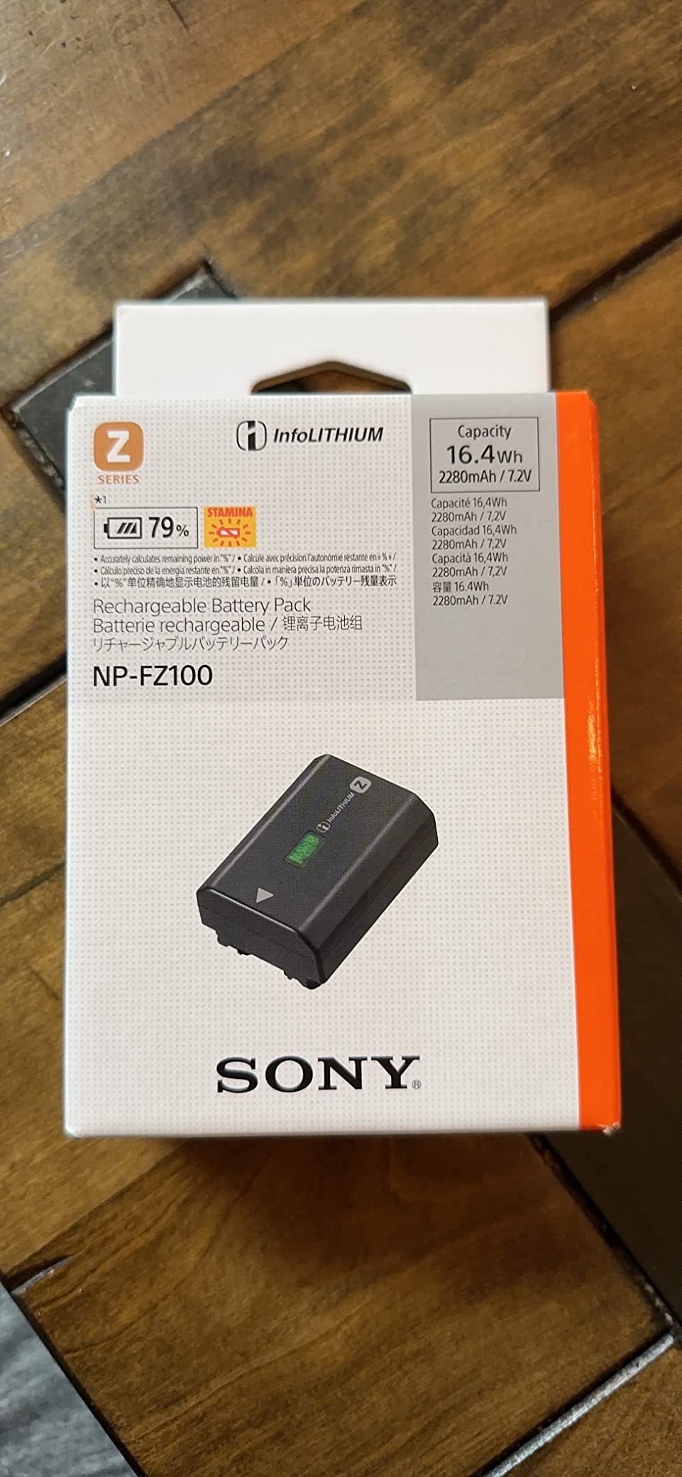 Sony NPFZ100 Z-Series Rechargeable Battery Pack for Alpha A7 Iii, A7R, A9 Digital Cameras Black, 7.2 Volts customer photo 1