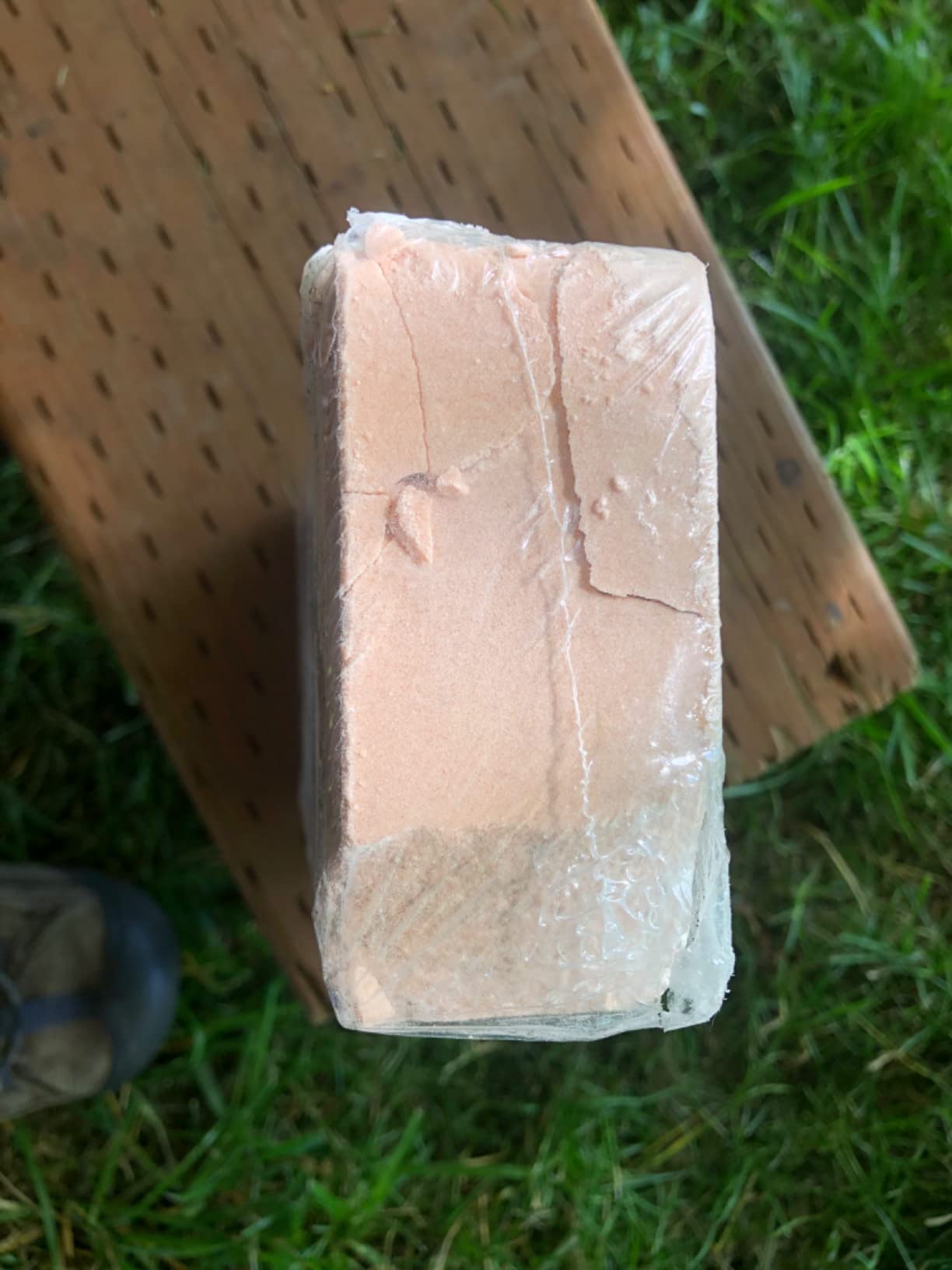 Himalayan Secrets Compressed Salt Lick for Livestock & Wildlife, 11 lb | 100% pure natural feed salt block | 84 trace minerals and elements | for horses, cattle, deer, goats and sheep and more customer photo 1