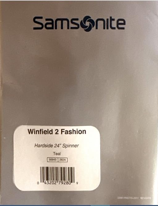 Samsonite Winfield 2 Hardside Expandable Luggage with Spinner Wheels, Teal, Checked-Medium 24-Inch customer photo 1