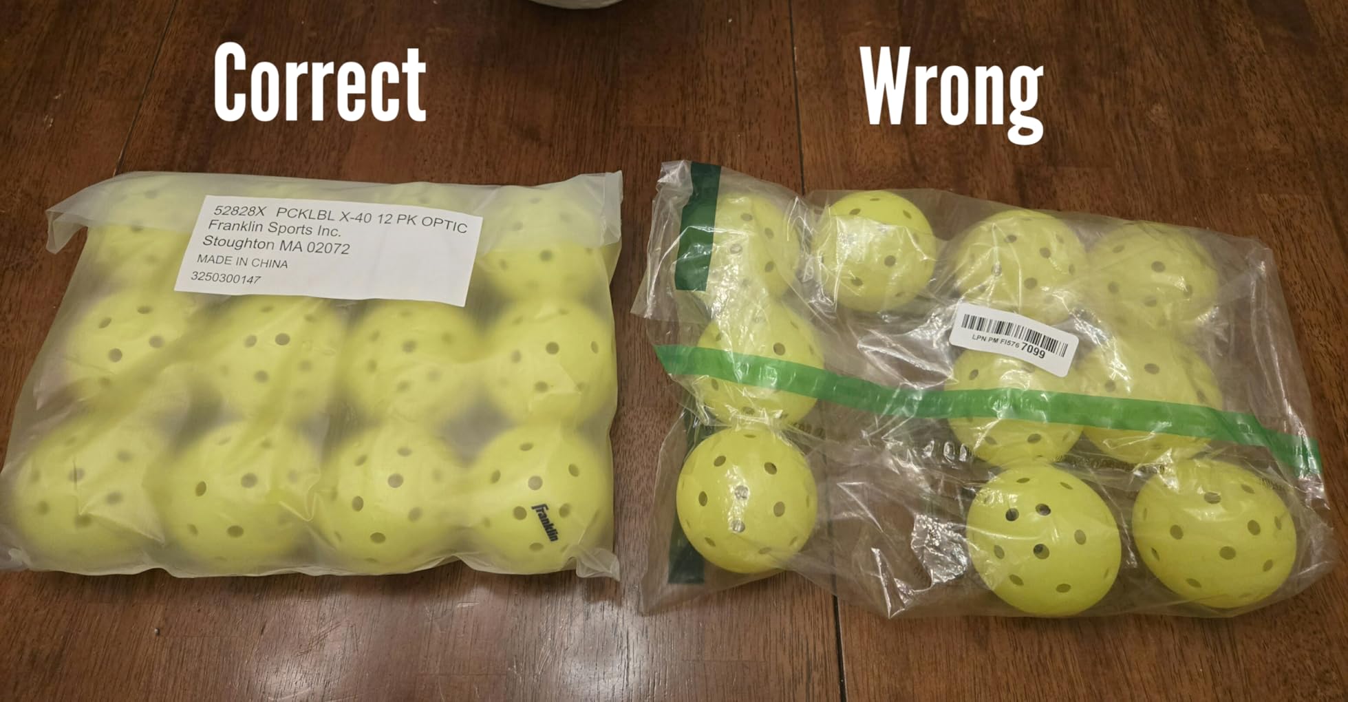 Franklin Sports X-40 Outdoor Pickleballs - USAPA Approved - Official Tournament Ball customer photo 2