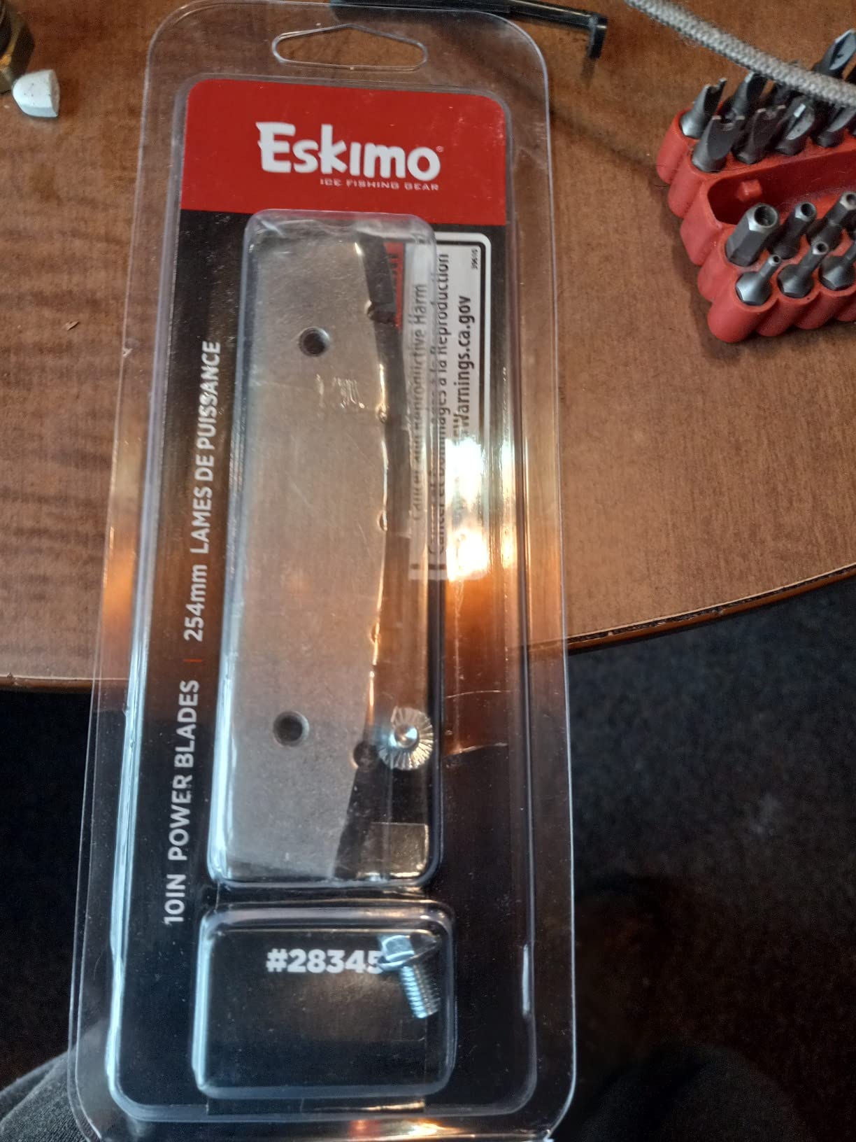 Eskimo 28345 Replacement Ice Auger Blades , 10-inch, Gray customer photo 1