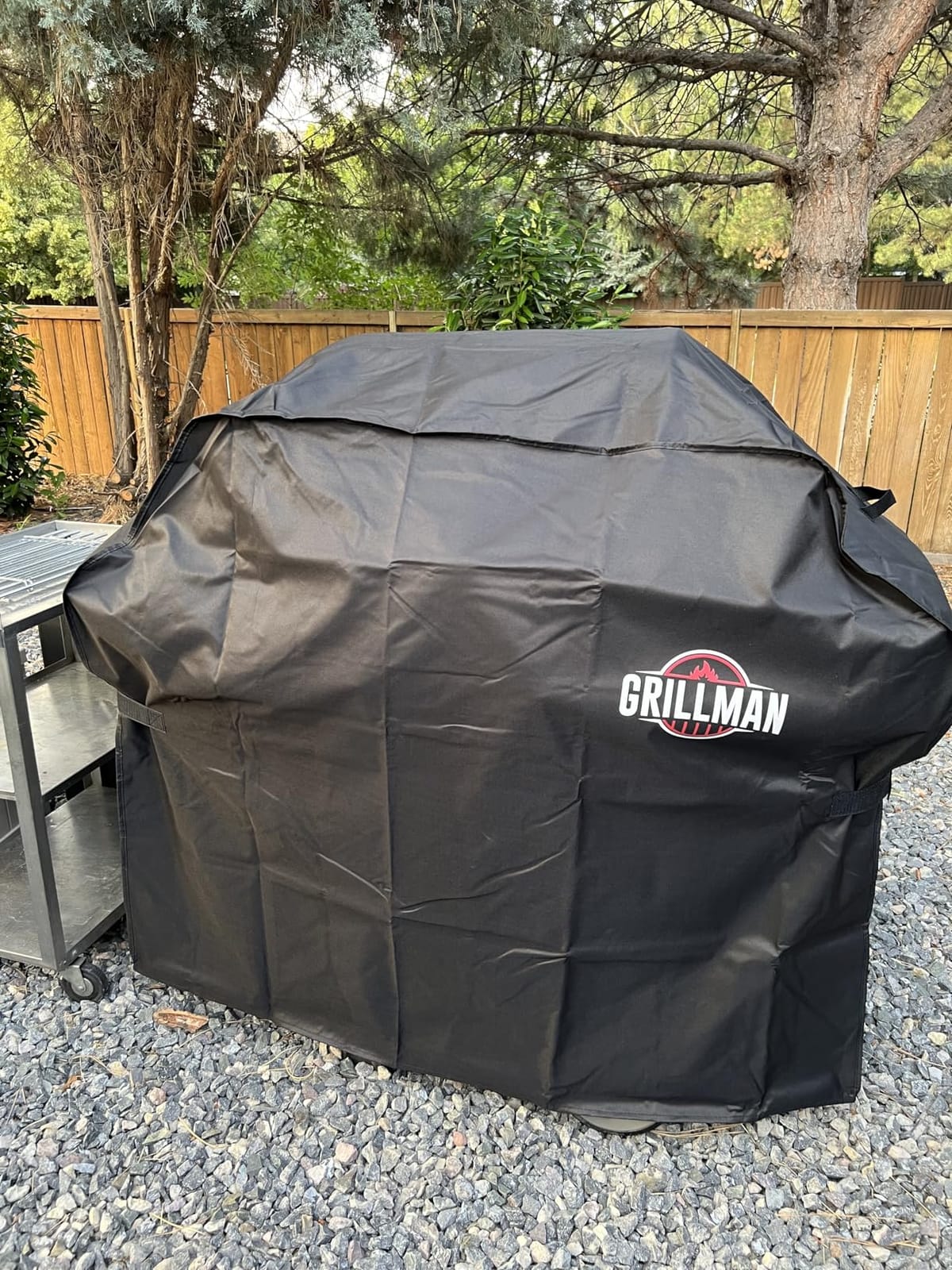 Grillman Grill Cover, BBQ Outdoor Grill Covers, Charcoal, Gas Grills, Waterproof, Rip-Proof, Weather-Resistant, Anti-UV, Barbecue Cover for Weber, Genesis, Charbroil, Nexgrill, etc (Black, 58 Inch) customer photo 2