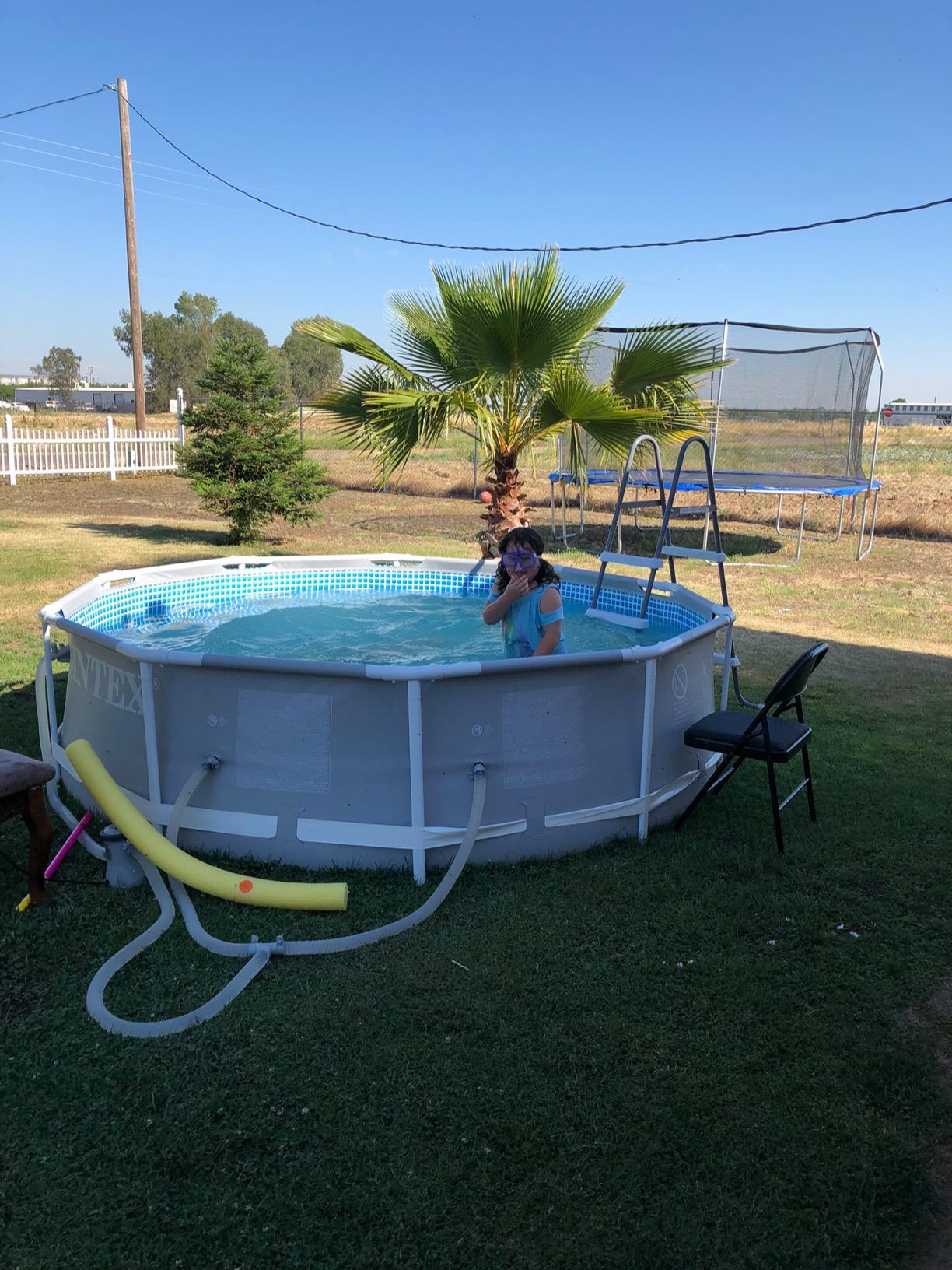 Intex Steel Frame Above Ground Swimming Pool Ladder for 42