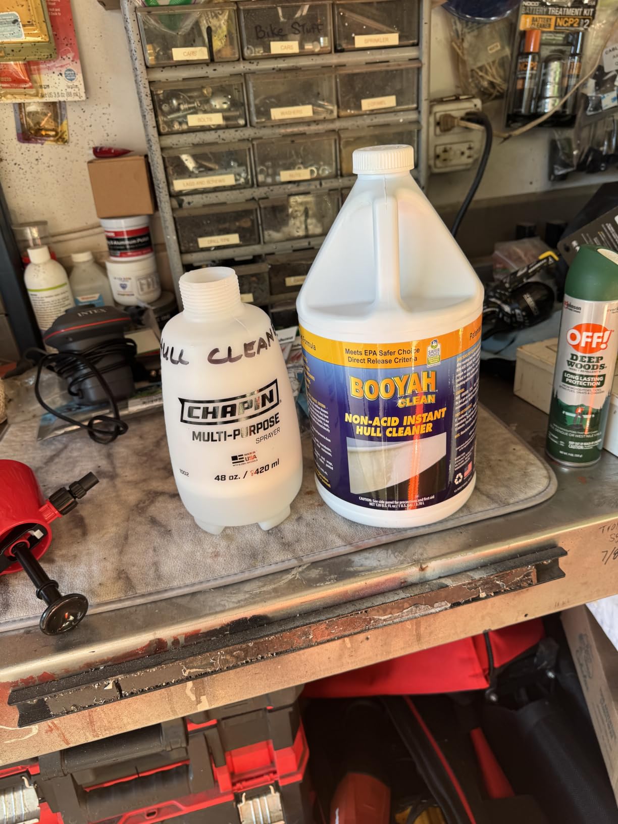 Booyah Clean Non-Acid Instant Hull Cleaner - Removes Water and Scum Lines, Fish Blood, and Tannin Stains - Meets EPA Safer Choice Direct Release Criteria customer photo 2