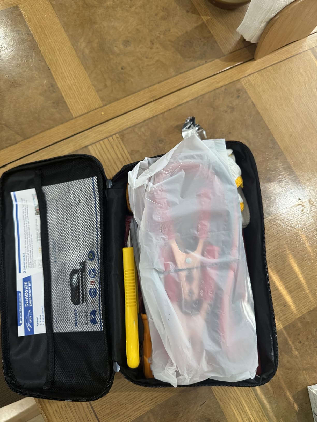 STDY Car Roadside Emergency Kit with Jumper Cables, Vehicle Auto Safety Kit customer photo 2