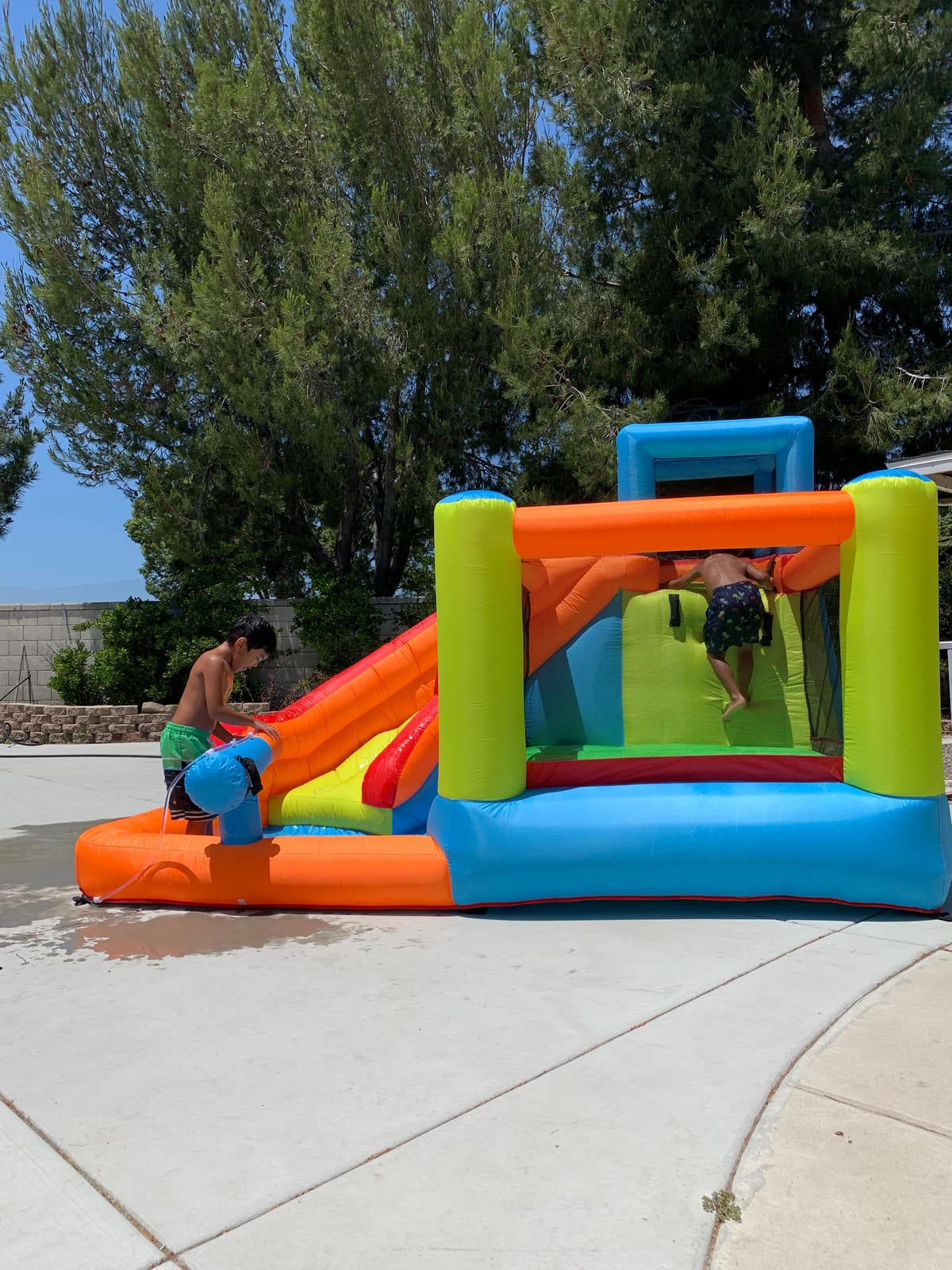 Inflatable Bounce Slide House Jumper Water Slide Park Combo for Kids Outdoor Party customer photo 2