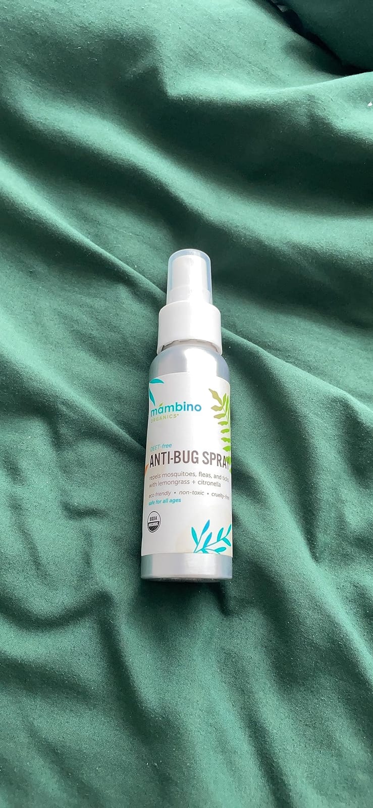 Mambino Organics Anti-Bug Spray, DEET-Free, Organic Mosquito Repellent with Essential Oils, Reef Safe, Face-Safe Protection for Babies, Kids, and Adults, Travel Bug Spray, 2.7oz customer photo 1