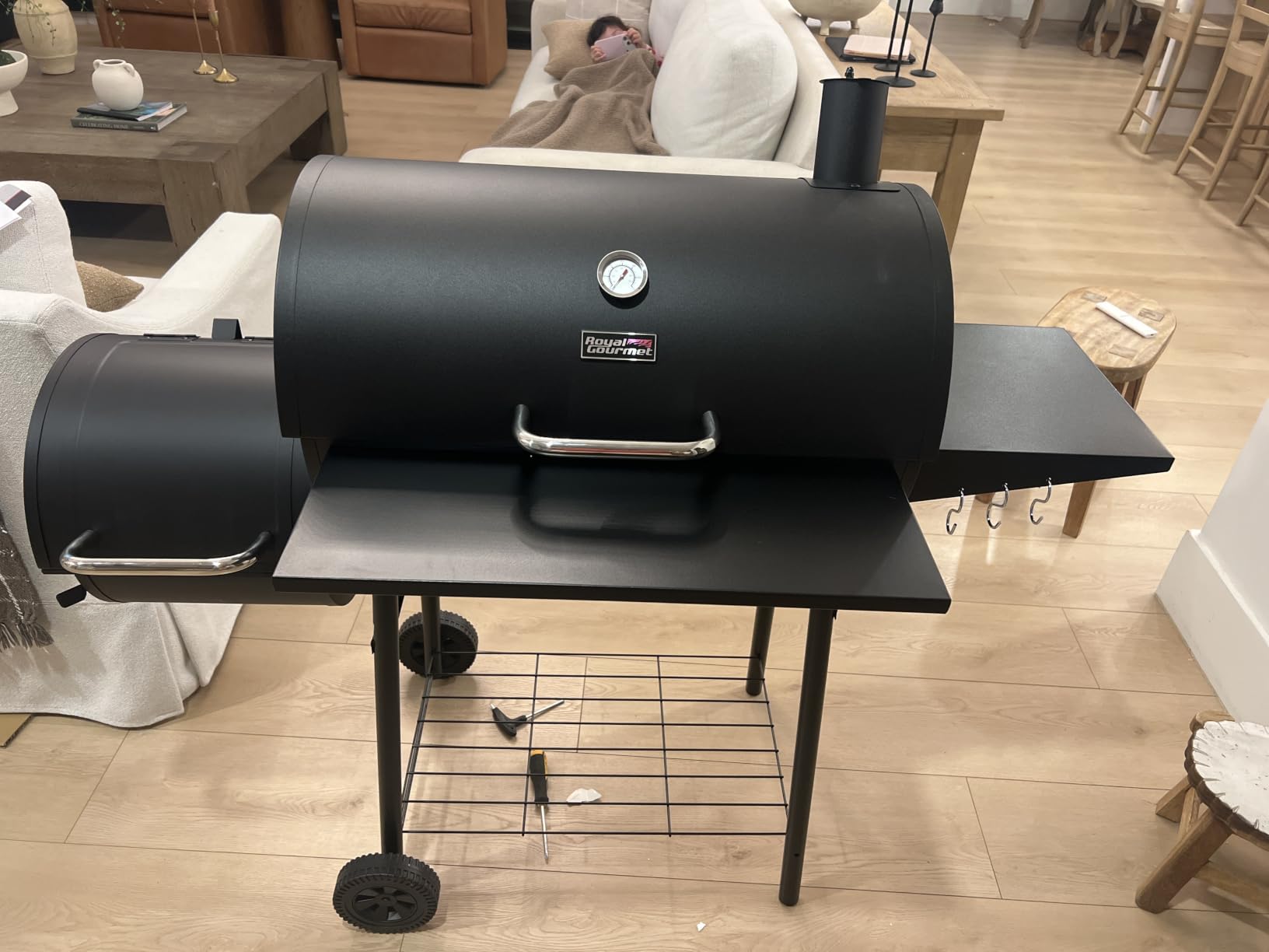 Royal Gourmet CC1830S BBQ Charcoal Grill and Offset Smoker, Outdoor Camping customer photo 1