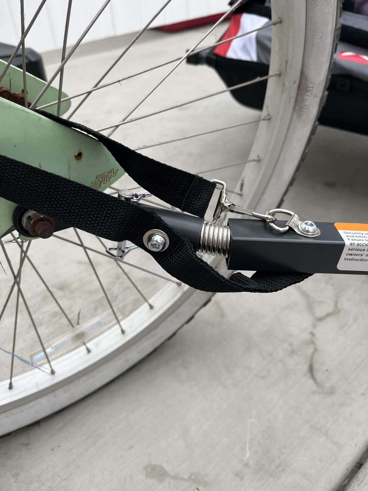Bike Trailer Hitch Connector, Cycling Adapter Accessories (Black) customer photo 1
