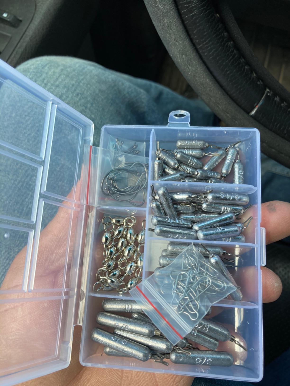 Reaction Tackle Drop Shot Weights for Bass Fishing - Skinny Pencil Sinkers for Drop Shot Rig - Freshwater and Saltwater Finesse Fishing customer photo 1