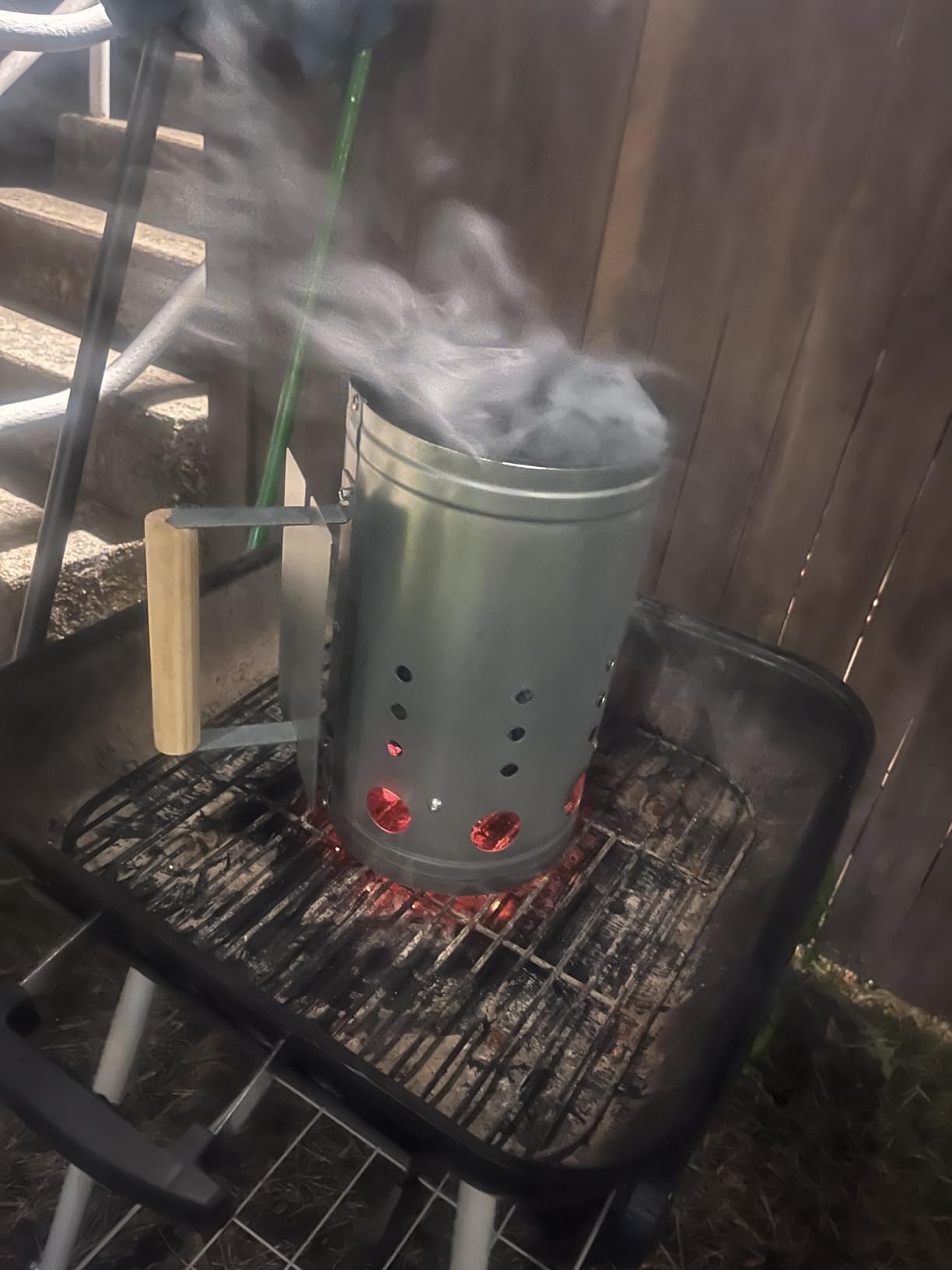 homenote Charcoal Chimney Starter Kit with Blower and Fire Cubes(11.5x7) customer photo 1