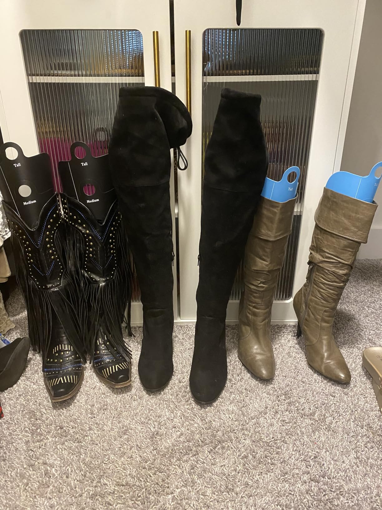 Household Essentials CedarFresh Boot Shapers, 4 Pairs, Plastic Boot Inserts, Pliable and Durable, Customizable Size, Perfect for Preserving Boot Shape and Quality, Multicolor customer photo 2