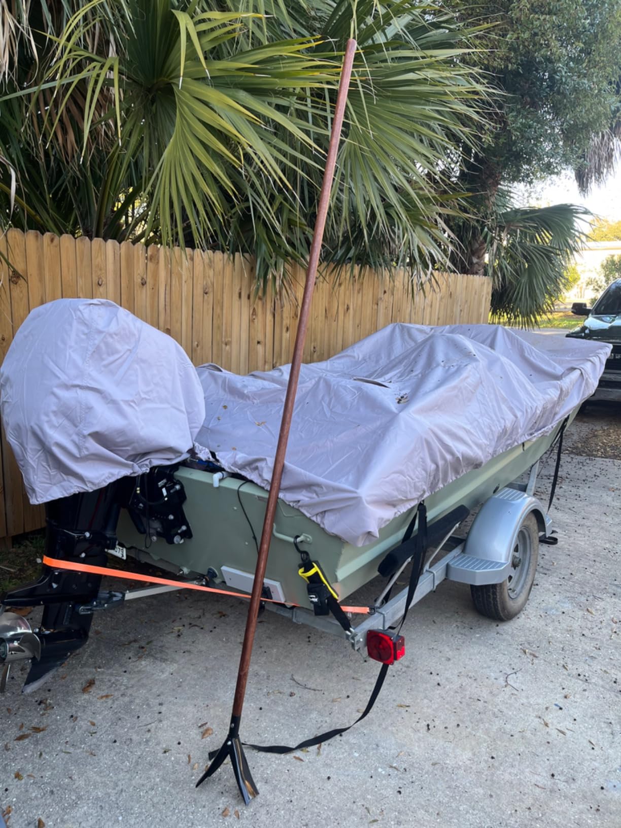 Redneck Convent Marsh Push Pole Foot Attachment - 10.5in Boat Pole Metal Marsh Foot Hunting and Fishing Push Pole Attachment customer photo 1