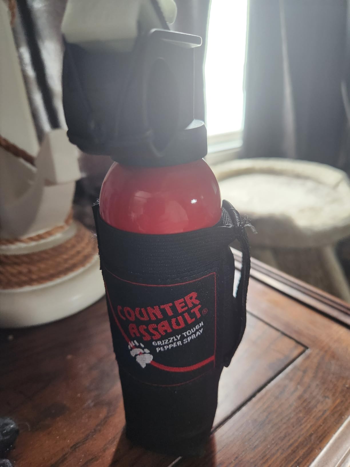 Counter Assault Bear Spray - Bears, Mountain Lions, Coyotes - Long-Range 32ft Distance - Pepper Spray Safety Gear for Hiking & Camping Protection - 2% Capsaicin - 8.1 oz customer photo 2