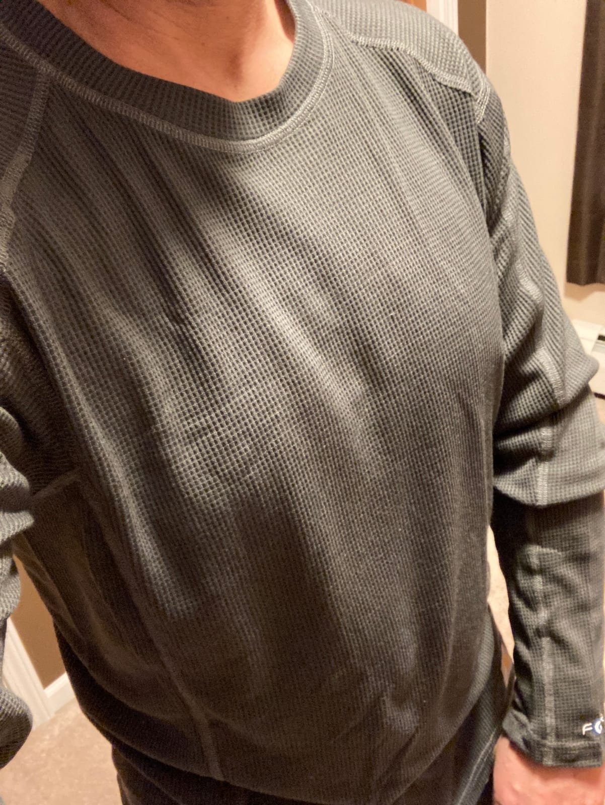 Carhartt Men's Force Midweight Waffle Base Layer Crewneck Top customer photo 1