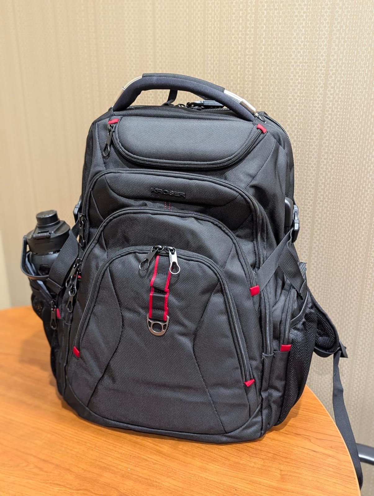 KROSER Travel Laptop Backpack 17.3 Inch XL Computer Backpack with Hard Shell Saferoom RFID Pockets Water-Repellent Business College Daypack Stylish Bag for Men/Women-Black customer photo 2