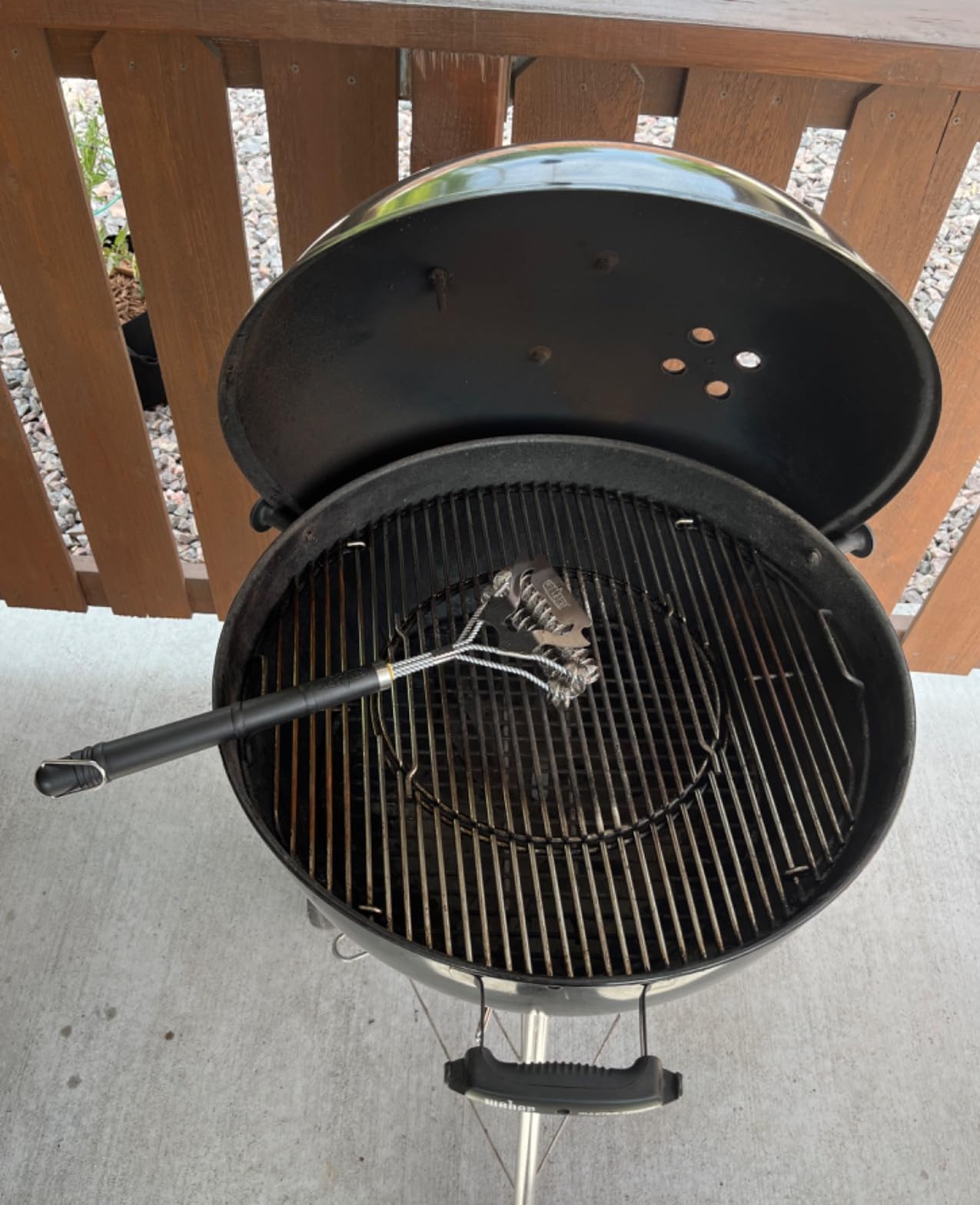 GRILLART Grill Brush for Outdoor Grill Bristle Free - Safe BBQ Grill Cleaner Brush - 18