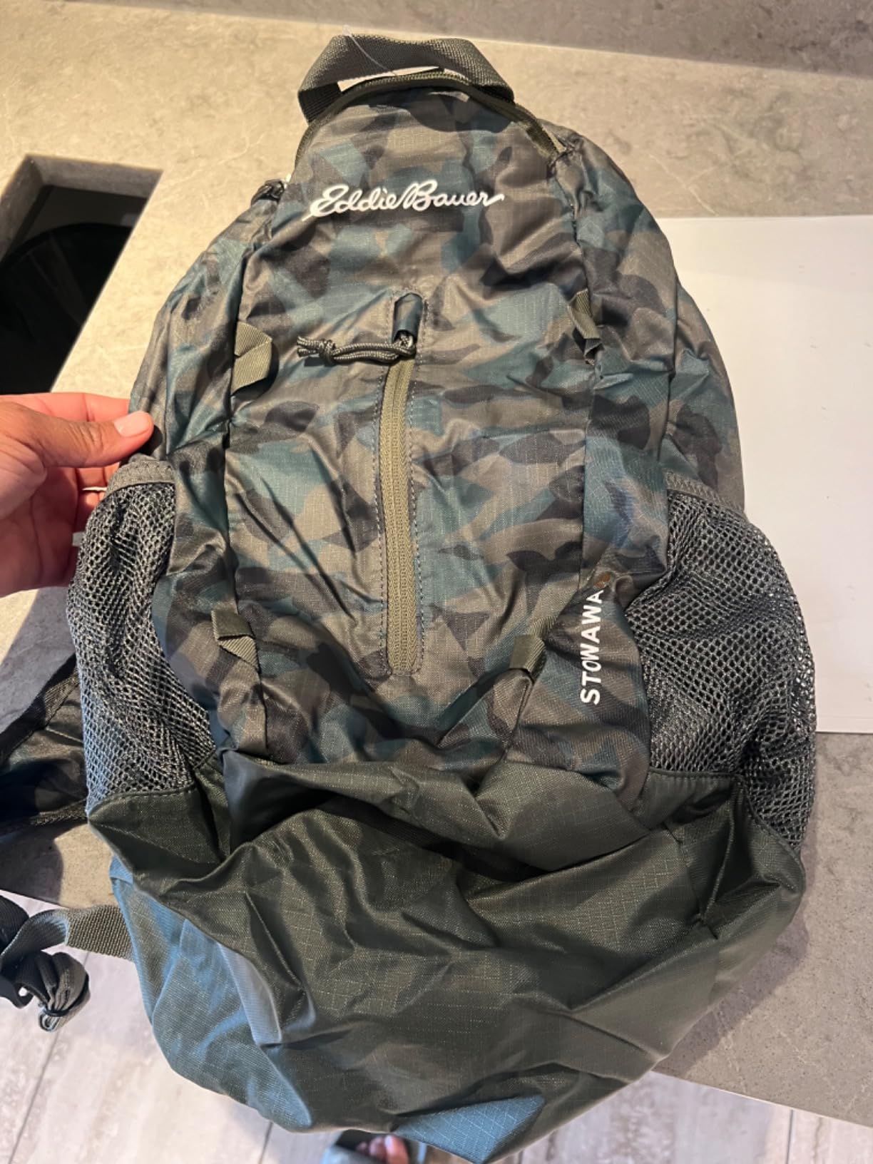 Eddie Bauer Stowaway Packable Backpack - Maroon, 20L customer photo 1