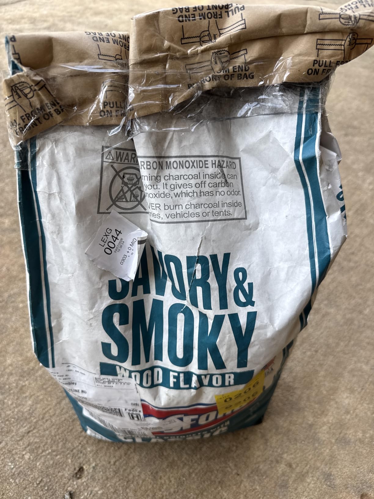 Kingsford Original Charcoal Briquettes with Hickory, BBQ Charcoal for Grilling - 16 Pounds customer photo 1