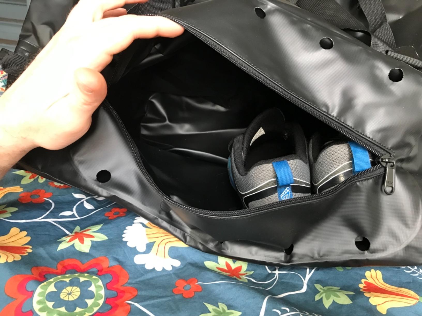 Gonex Waterproof Duffel Bag, 40L/60L/80L Roll-Top Travel Kayaking Dry Bag customer photo 2
