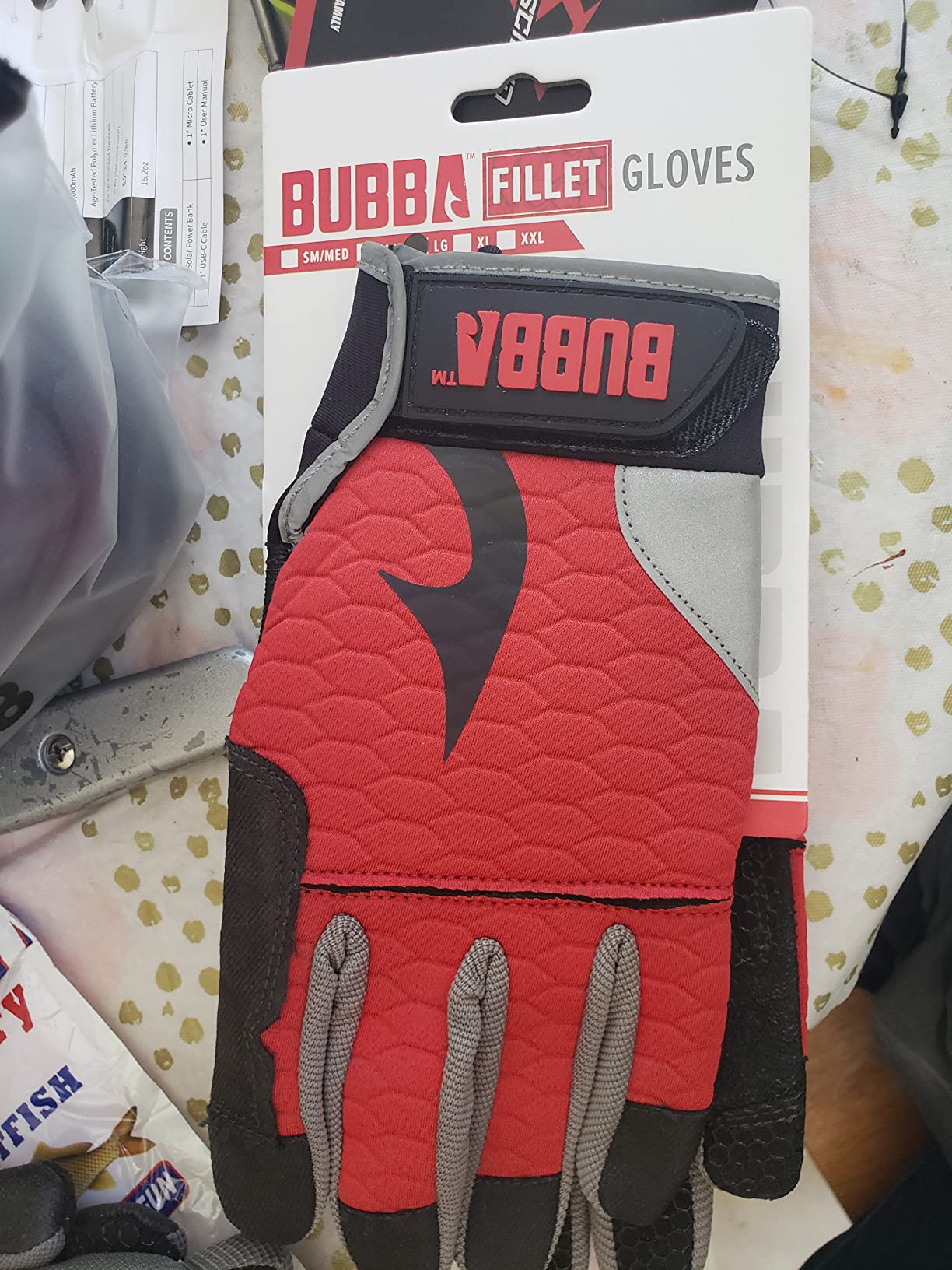 BUBBA Ultimate Fillet Gloves - Cut Resistant - Touch Screen Usability for Fishing, Angling, Boating & Outdoors customer photo 1